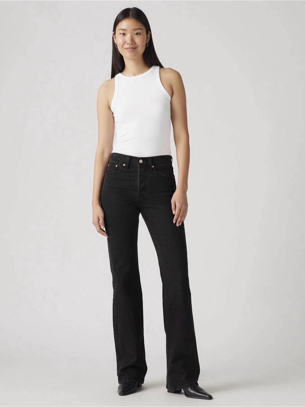 Levi's Black Bootcut High-Rise Jeans